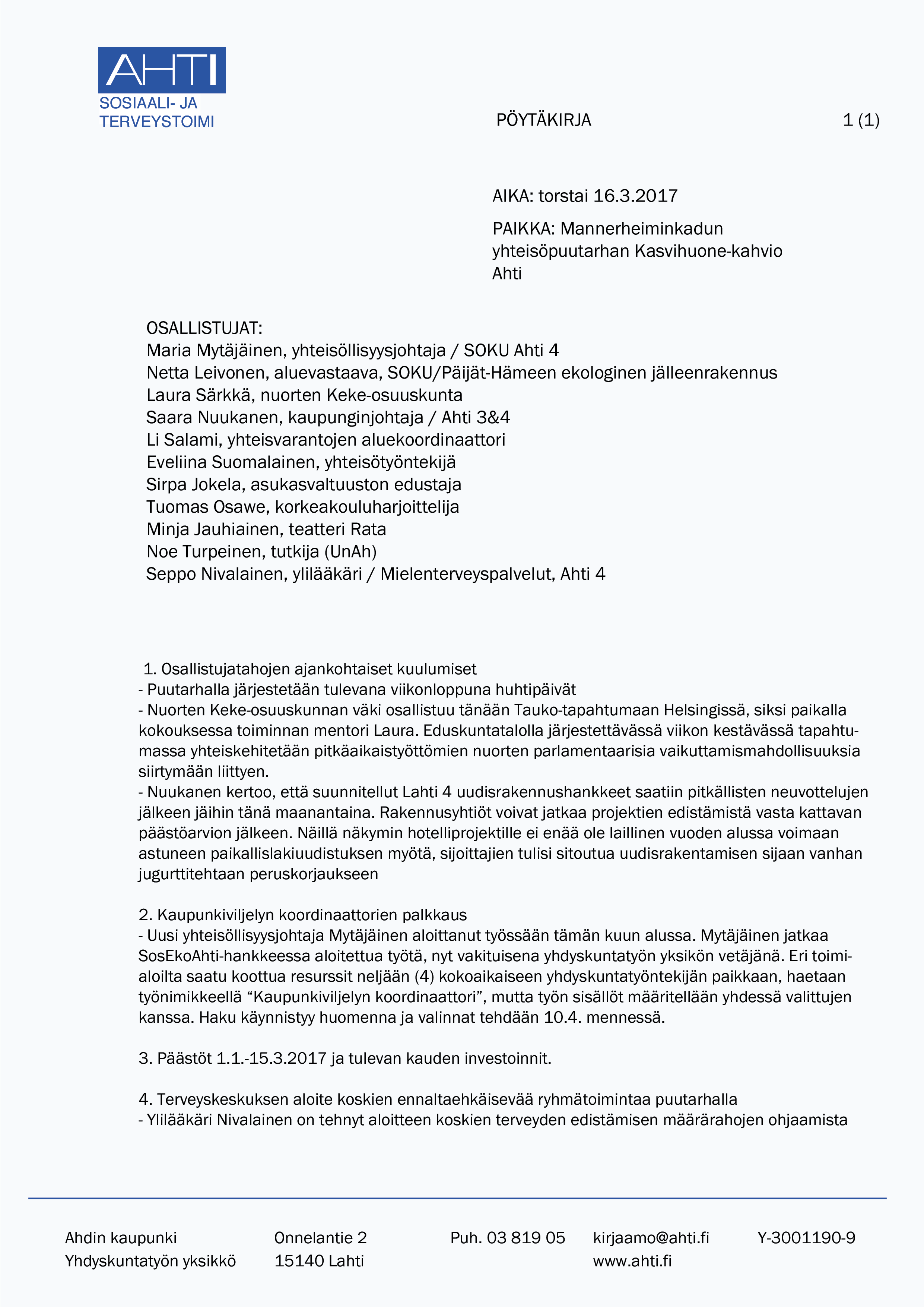 Metsittynyt sosiaalityö, sivu 3.